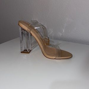 Clear heels